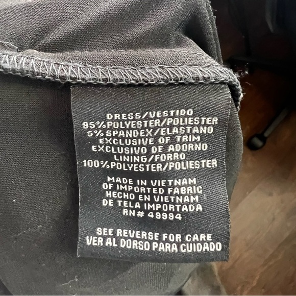 R&M Richards Black Ruched Maxi Dress - Picture 3 of 10